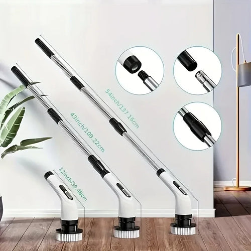 Extendable Cordless Electric Spin Scrubber