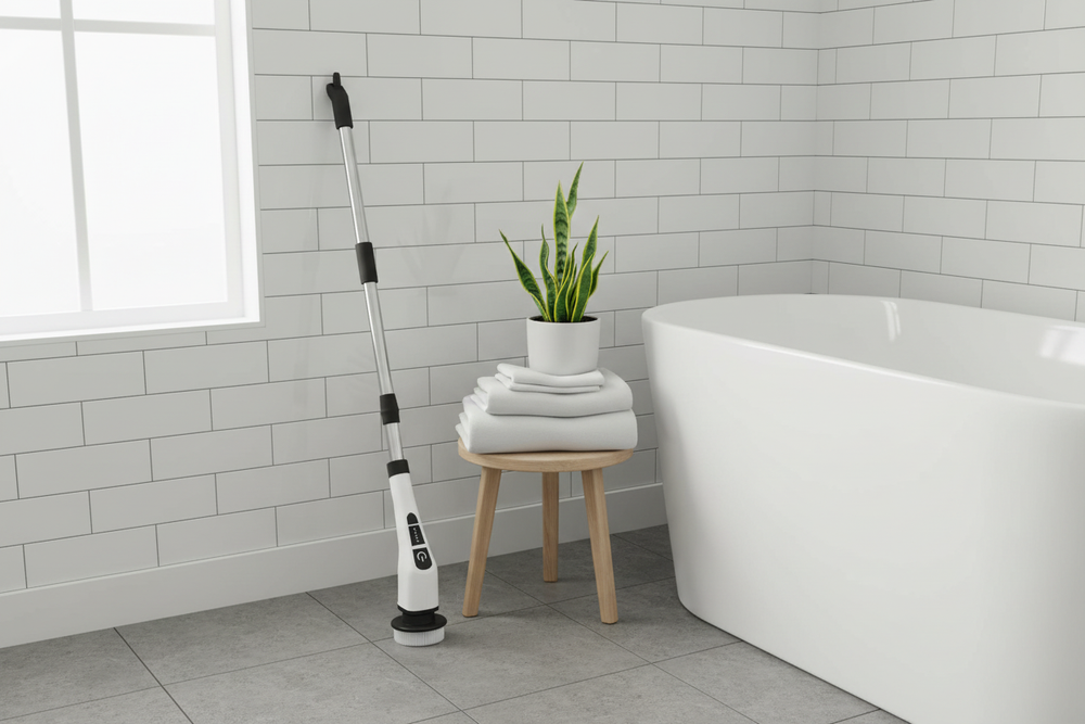 Extendable Cordless Electric Spin Scrubber